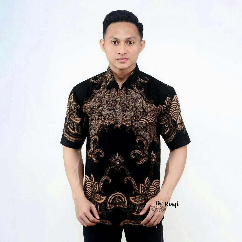 GROSIR BATIK kemeja jumbo PRIA LENGAN PENDEK BERAGAM VARIAN MOTIF DAN WARNA