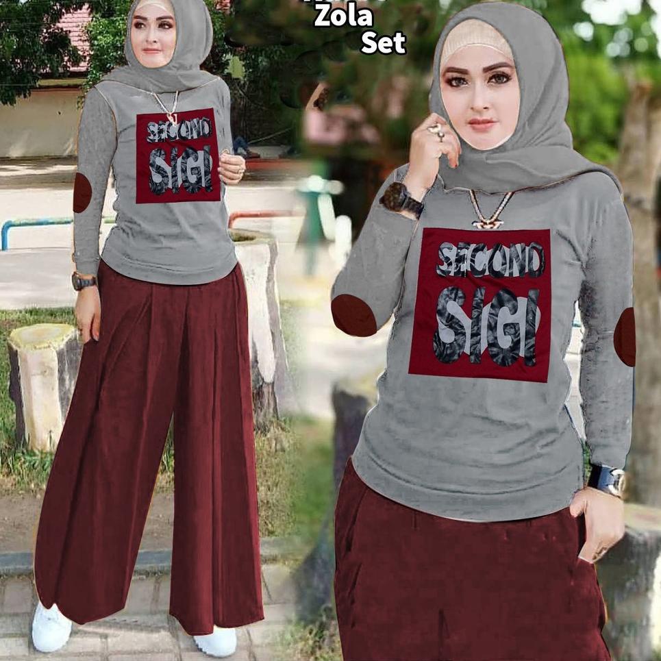 ❊ VS - SET ZOLA KULOT / SETELAN KULOT ZOLA / STELAN KIREI / FASHION TRENDY ♝