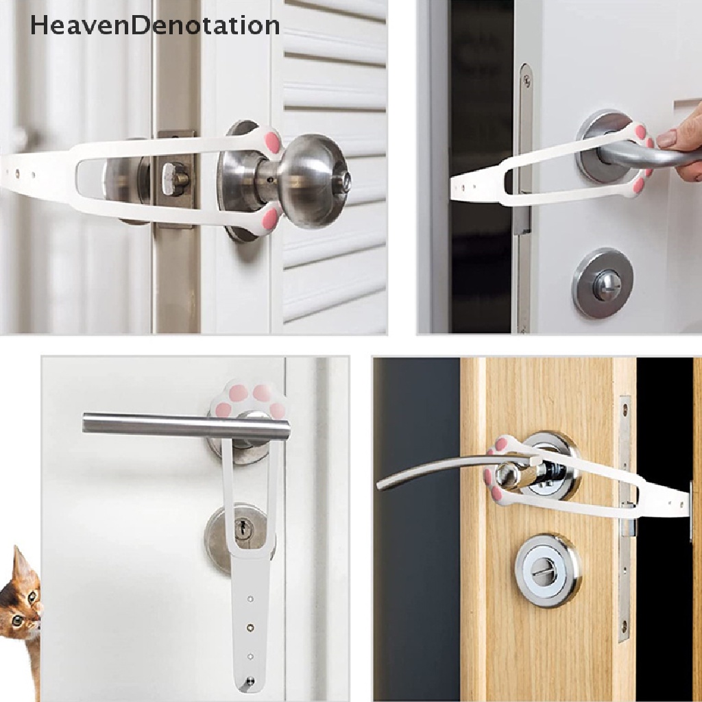 [HeavenDenotation] Grendel Pintu Untuk Kucing Anjing Door Holder Latch Menjaga Anjing Keluar Box Litter Dan Door Buddy Alternatif Baby Gate Pet Door HDV