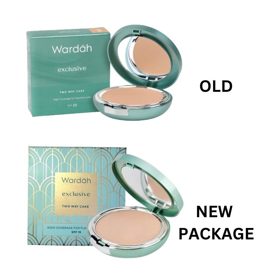 Wardah Exclusive Two Way Cake | Bedak Foundation FULL/Refill BY AILIN