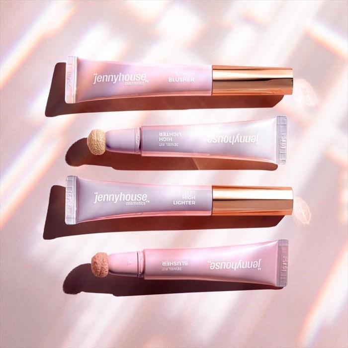 JENNY HOUSE Jewel Fit Blusher Blooming Shine Blush On with Applicator 10 ML Vegan Make Up MakeUp