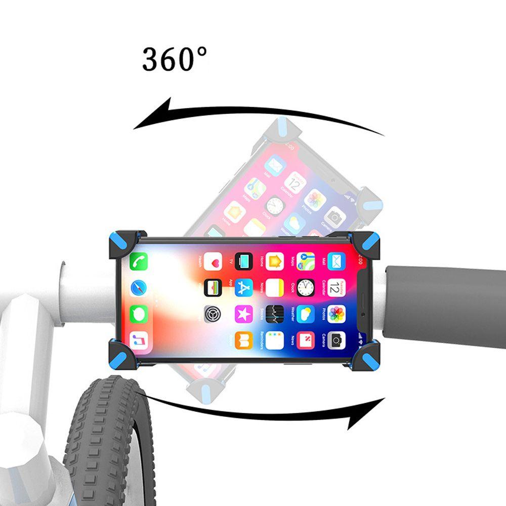Agustina Dudukan Stang Holder Aksesoris Motor Sepeda Phone Support Rotasi360Anti Goyang Sepeda Phone Holder
