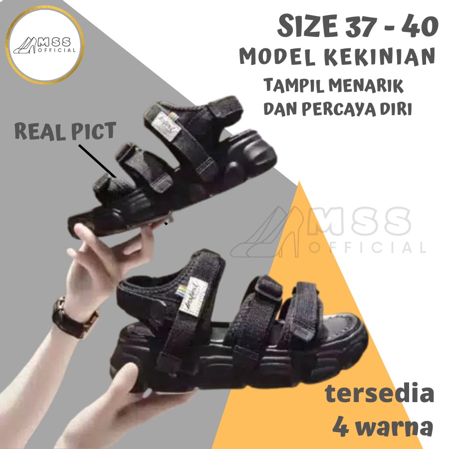 Sandal Sendal Selop Slop Gunung Tali Rekat Outdoor Sport Hiking Wanita Anak Perempuan Cewek Cowok Pr