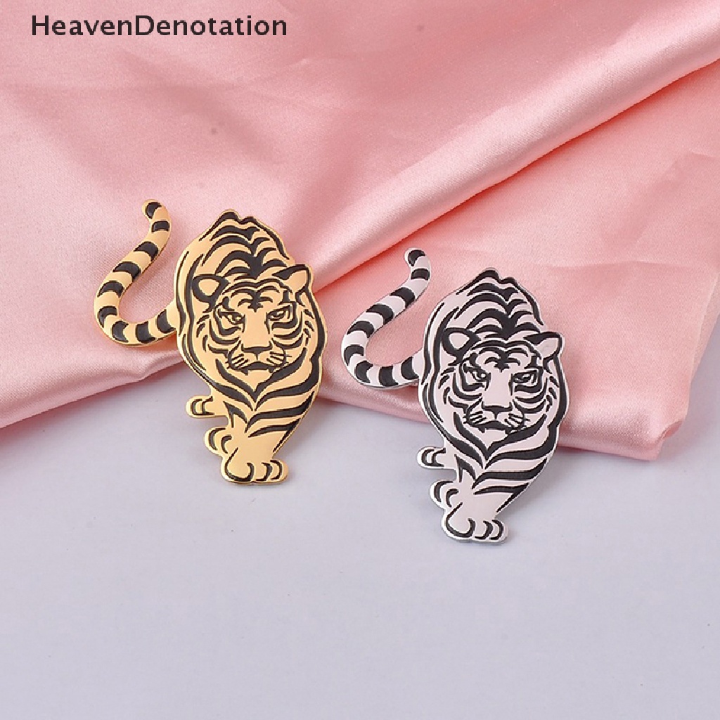 [HeavenDenotation] Fashion Harimau Bros Vintage Dekorasi Pernikahan Logam Bros Syal Sweater Jas Pin Up Gesper Femininos Bros Pasangan Kerah Perhiasan Pin HDV