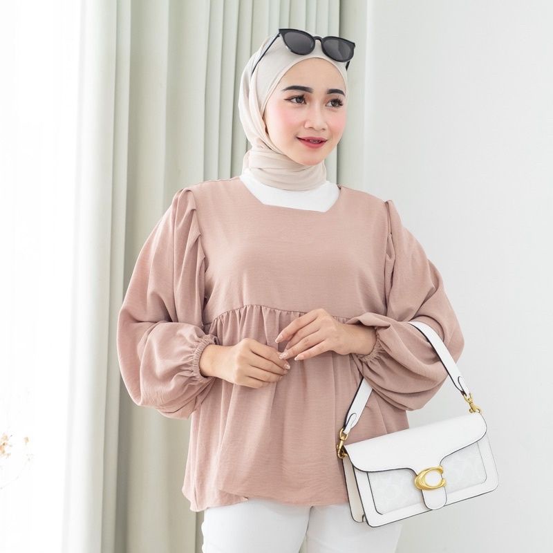 INARA BLOUSE KOREAN / BLOUSE LENGAN BALON / BLOUSE KOREA