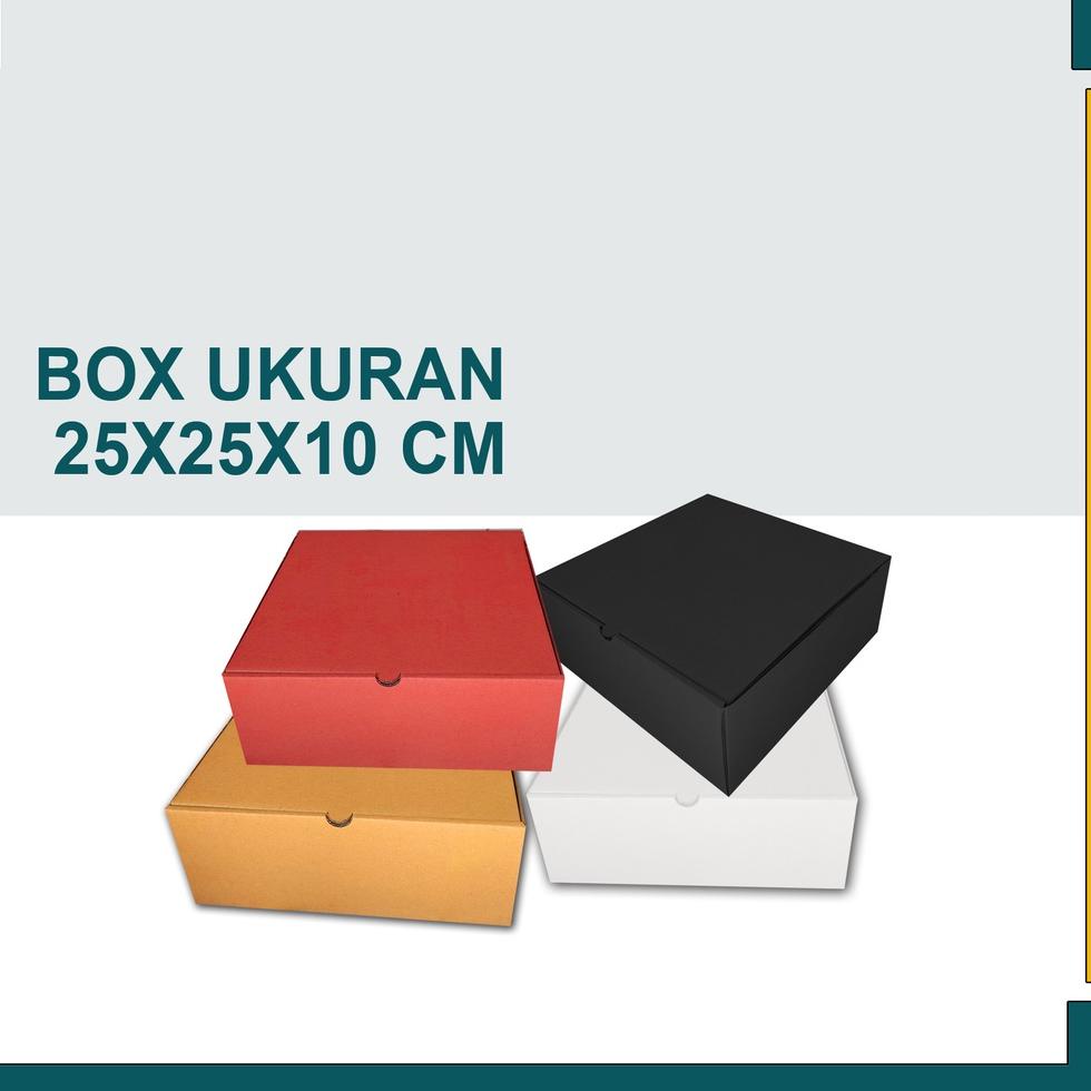 

Q30 Kardus 25x25x10 /Box Hampers/Box baju/Tempat Kotak Kue / Hoodie / T-Shirt BEST RATING ぺ