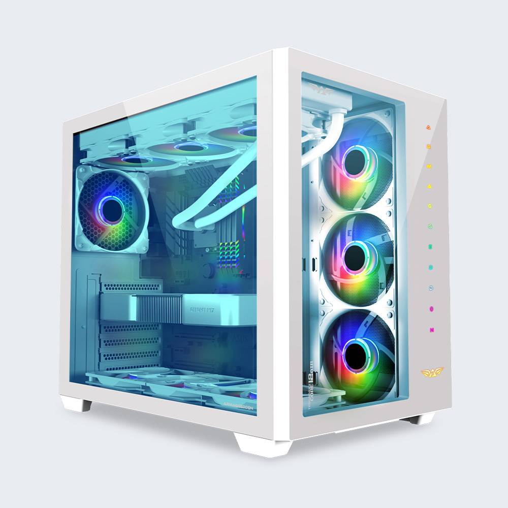 Armaggeddon Tessaraxx Core 12 Air White Casing PC Gaming