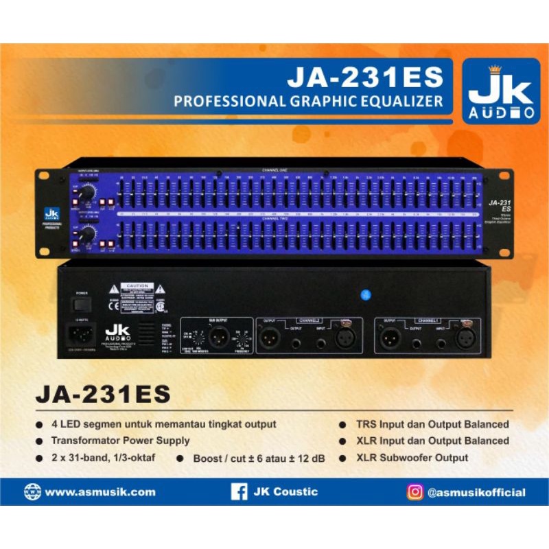 Equalizer JK Audio JA-231ES