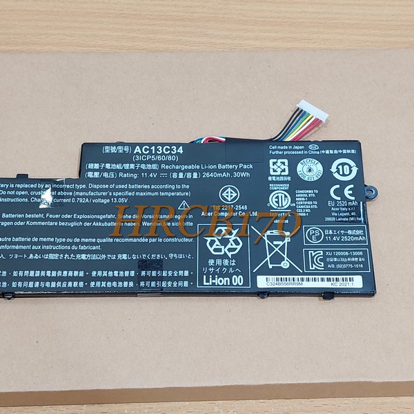 Baterai Batre For Acer Aspire V5-122 V5-122P V5-132 V5-132P Series Model AC13C34 -HRCB