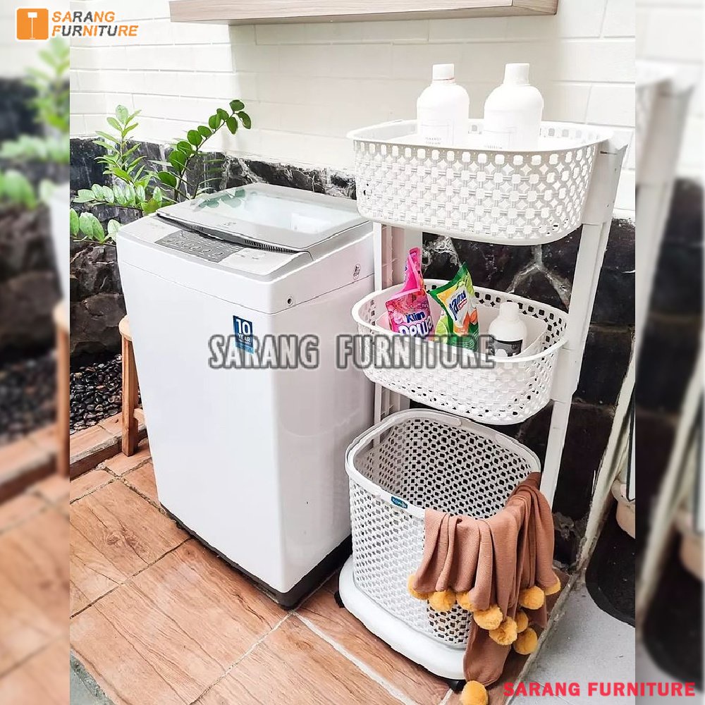 Rovega Laundry Basket Rak Keranjang Baju Kotor RLB-300 Terbaru Murah