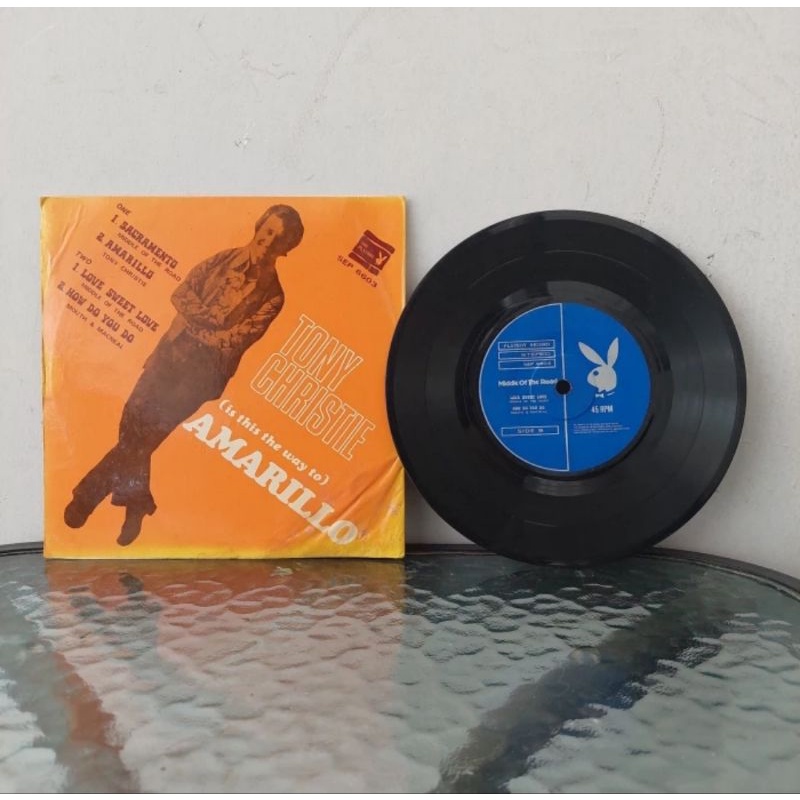 Vinyl Piringan Hitam 7 inch Tony Christie-Amarillo