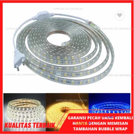 Lampu Led Strip Selang 5050 Meteran . Panjang Bisa Disesuaikan Kebutuhan Soket Dijual Terpisah HIGH QUALITY