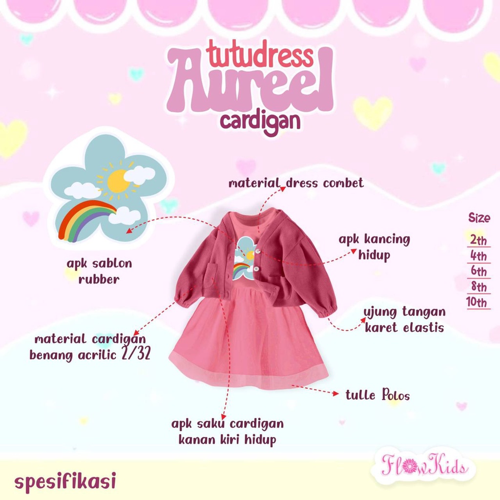 Tutudress Aureell Cardigan by Flowkids