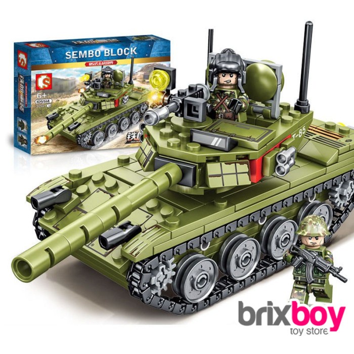 Terlaris Mainan Army Swat Tank Plus 2 Minifigure Tentara 324Pcs - Sembo 105514