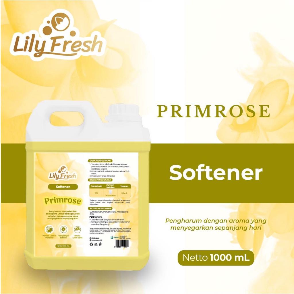 Softener Pelembut Pakaian Pewangi Baju Laundry Lily Fresh 1 Liter