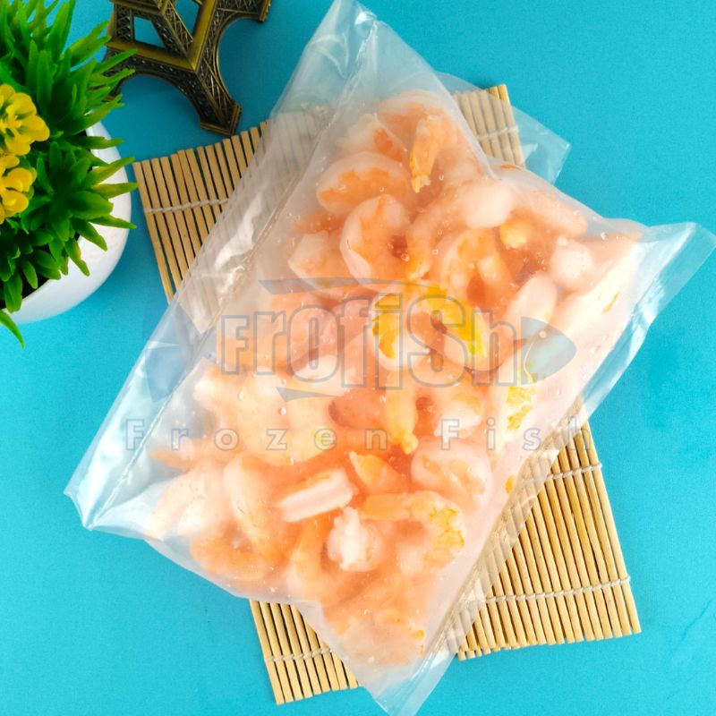 

Udang Cooked 500gr | Udang Masak Siap Olah | Udang Kupas Masak kualitas super