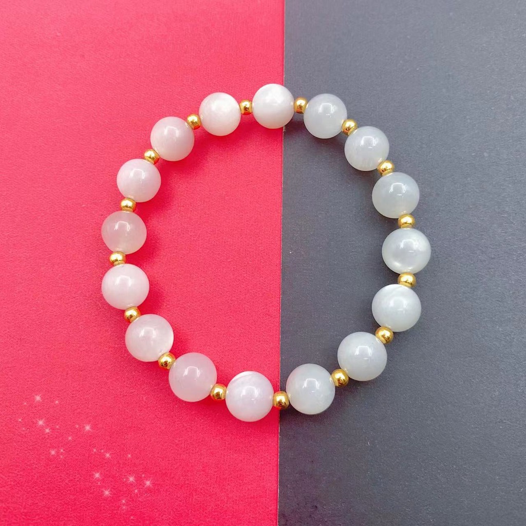 Gelang Kristal Moonstone Putih Alami Untuk Wanita