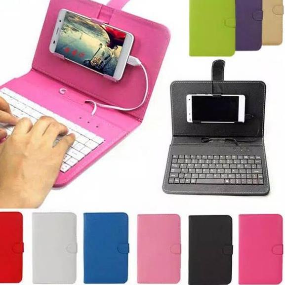 ● Wired Keyboard Flip Holster Case Cover Skin Protector For OTG Android Phone ➸