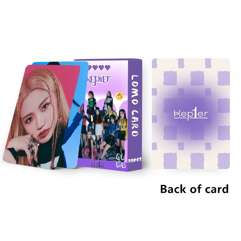30pcs/box KEP1ER Seperti Photocard Ungu XIAOTING MASHIRO YUJIN YESEO DAYEON HIKARU Lomo Kartu Kpop Postcards READY STOCK