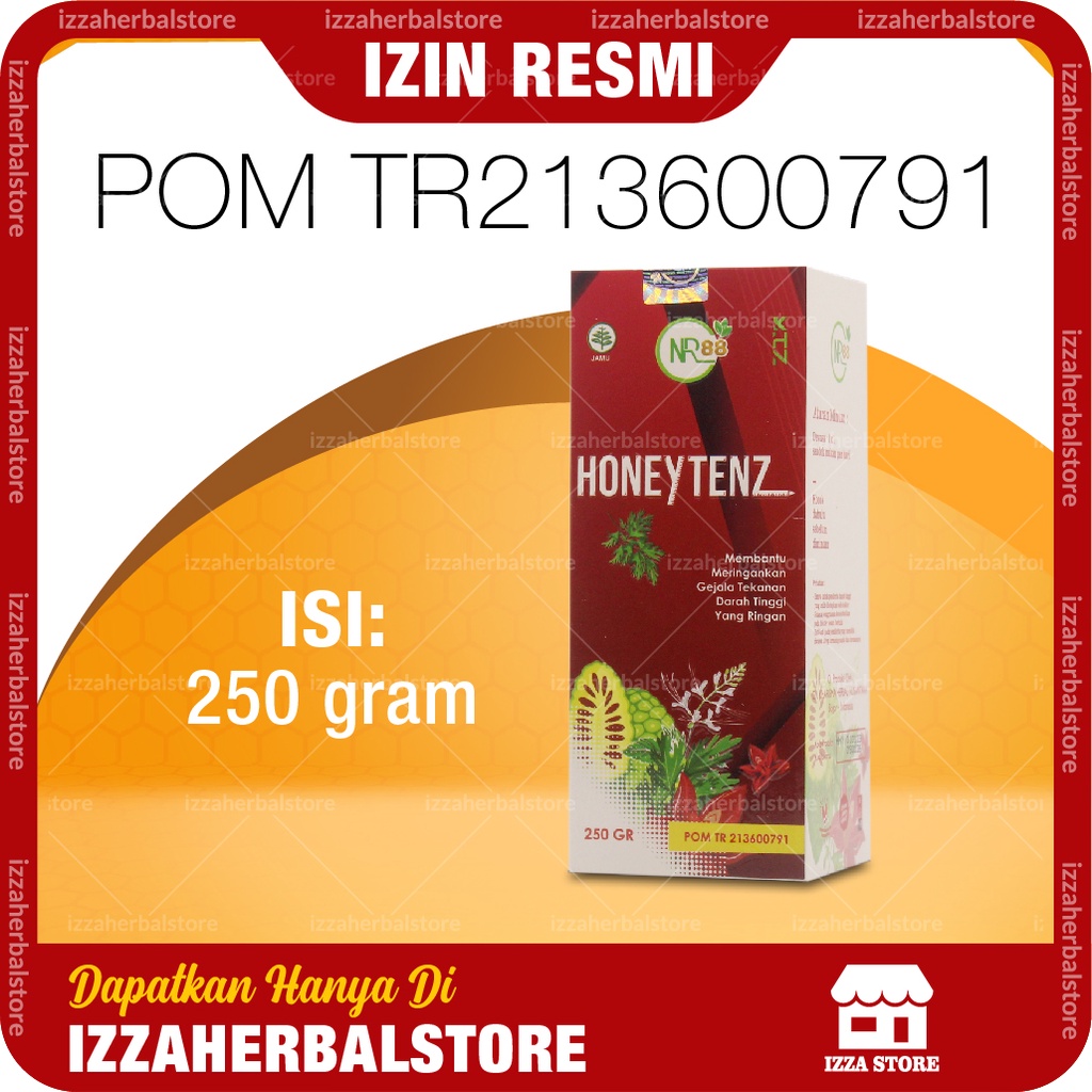 MADU HONEYTENZ Ringankan Gejala Hipertensi Menurunkan kadar kolesterol ASLI ORIGINAL BPOM