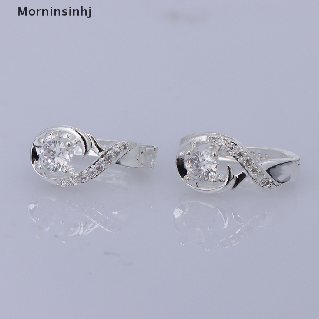 Mornin Anting Penurun Berat Badan Cubic Zirconia Earrings Stimulasi Titik Akupuntur Pembakar Lemak id