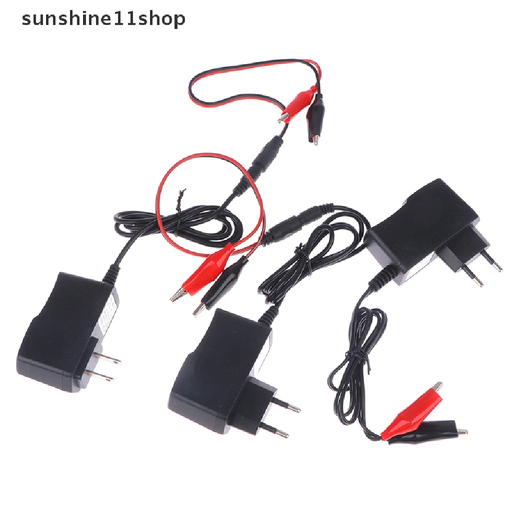 Sho Charger Kering Asam Timbal 12V 1A Untuk Adaptor Alat Elektrik Motor Mobil N