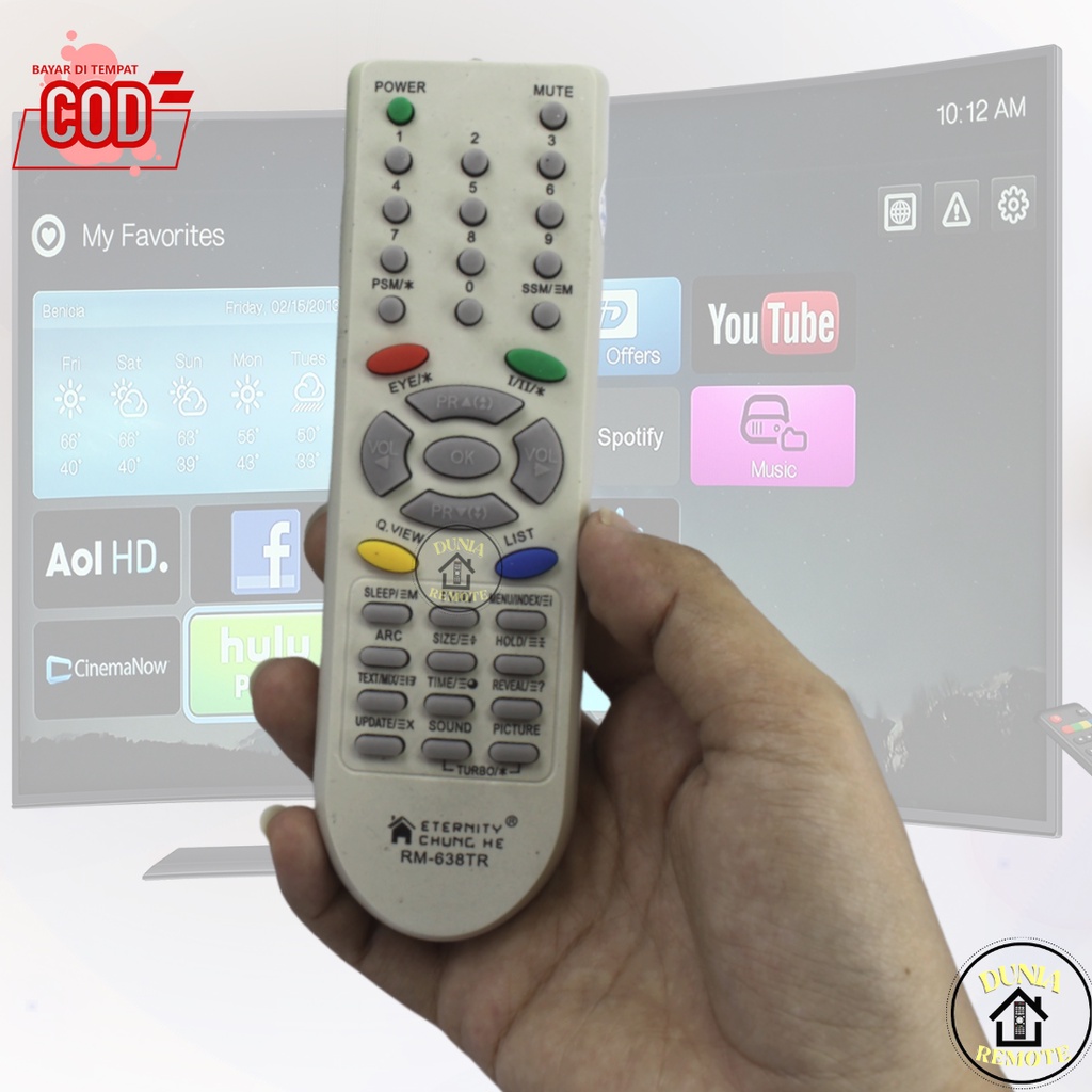 Remot / Remote TV LG TABUNG Multi / LCD / LED LG type CHUNGHE RM 638 tr