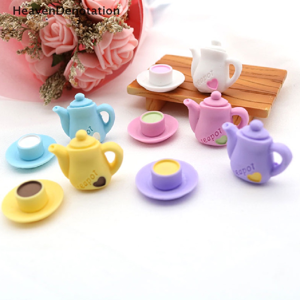 [HeavenDenotation] Ornamen Dekorasi Rumah Boneka Teko Kopi mini model Cangkir Kopi shoog scene HDV