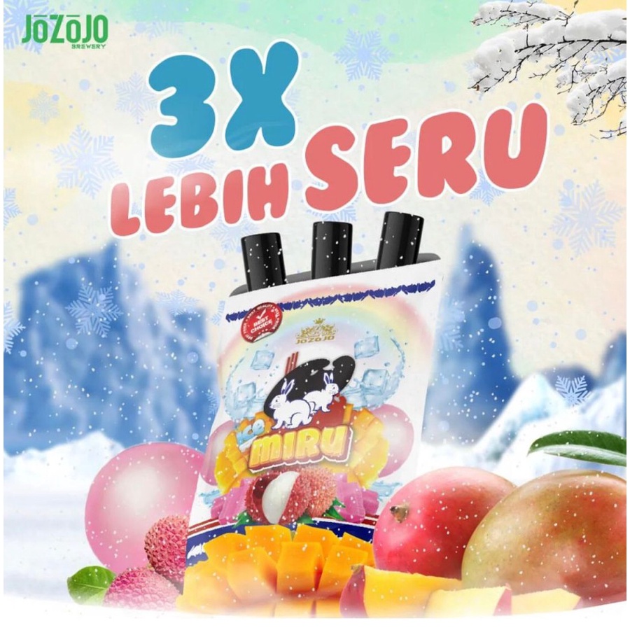 Liquid Miru Ice Fruity Series Salt Nic Pack Edition Authentic Miru Ice saltnic