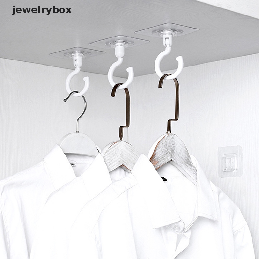 [jewelrybox] Ceiling Rotary Hook Perekat Rumah Tangga Kait Pintu Belakang Coat Hook Butik