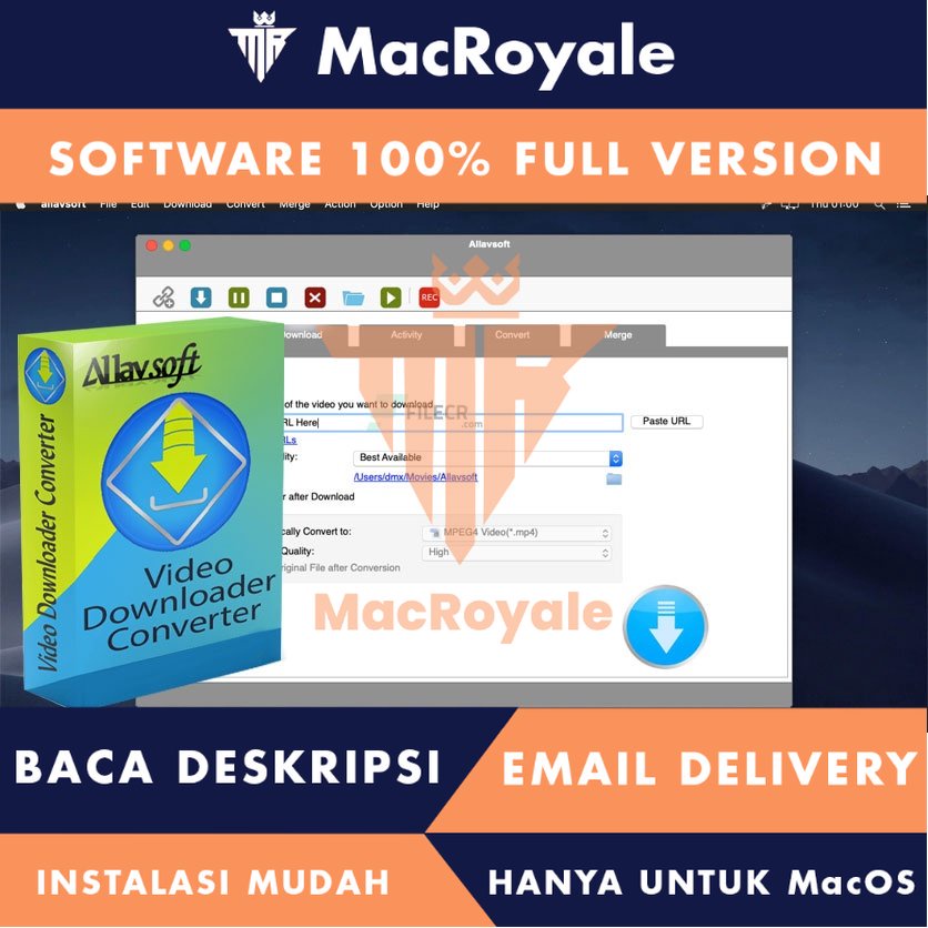 [MacOS] Allavsoft Video Downloader Converter Full Version Lifetime Full Garansi