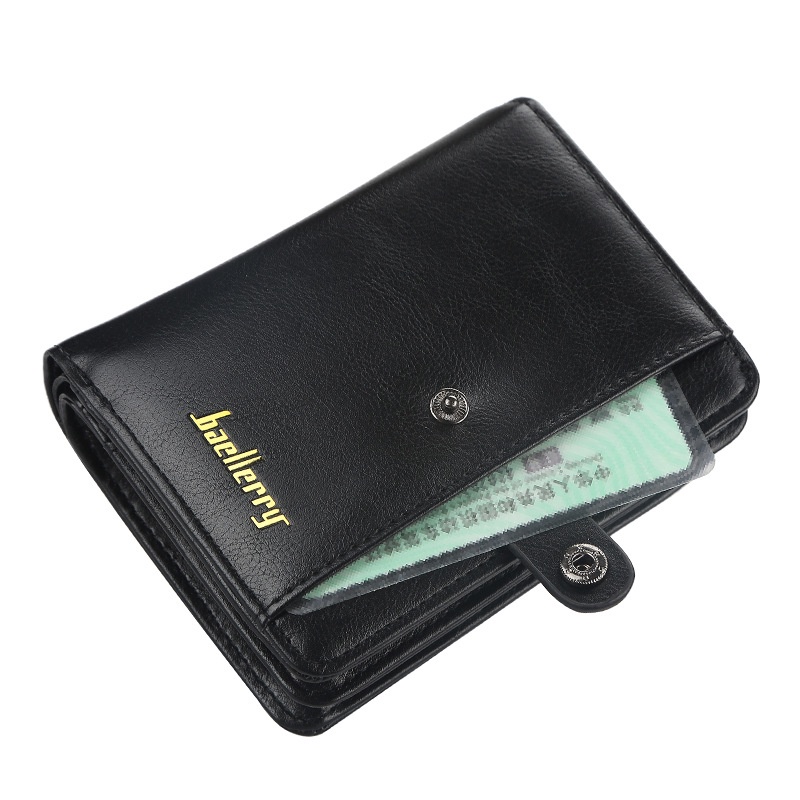 DOMPET LIPAT WANITA BAELLERRY ORIGINAL KARTU KECIL RESLETING UANG KOIN KULIT HITAM CAYUGA WA645B5 IMPORT KOREA MURAH BRANDED BATAM MINI SLOT PENDEK PREMIUM CEWEK