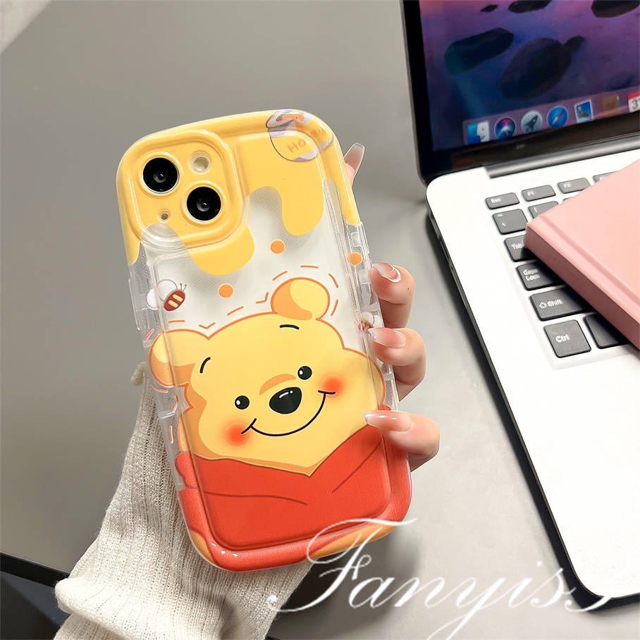 Redmi A1 Plus 10C 10A 10 9 9A 9C 9T Note 11 Pro+ 11s 11 10s 10 9s 9 Pro Poco X3Pro X3NFC Mi 11 Lite Strawberry Bear Winnie Sabun Phone Case Bening TPU Soft Cover