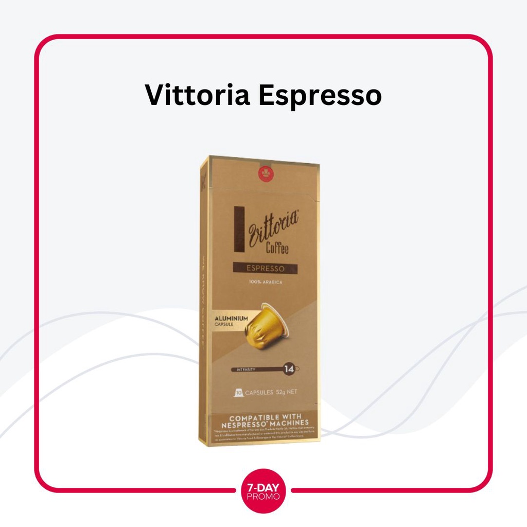 Vittoria Nespresso Compatible Coffee Capsules Kopi 10 Kapsul