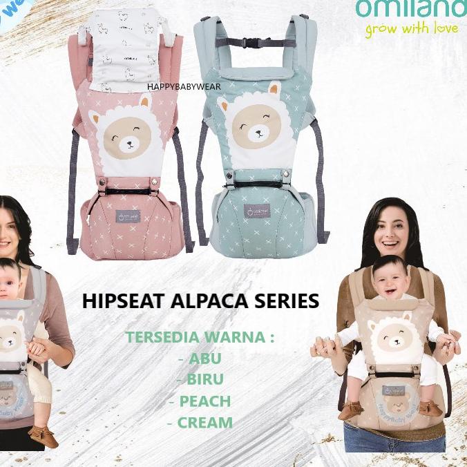 ❀ Omiland Gendongan Hipseat Alpaca Series | Omiland Gendongan Bayi Depan Alpaca Series ❁