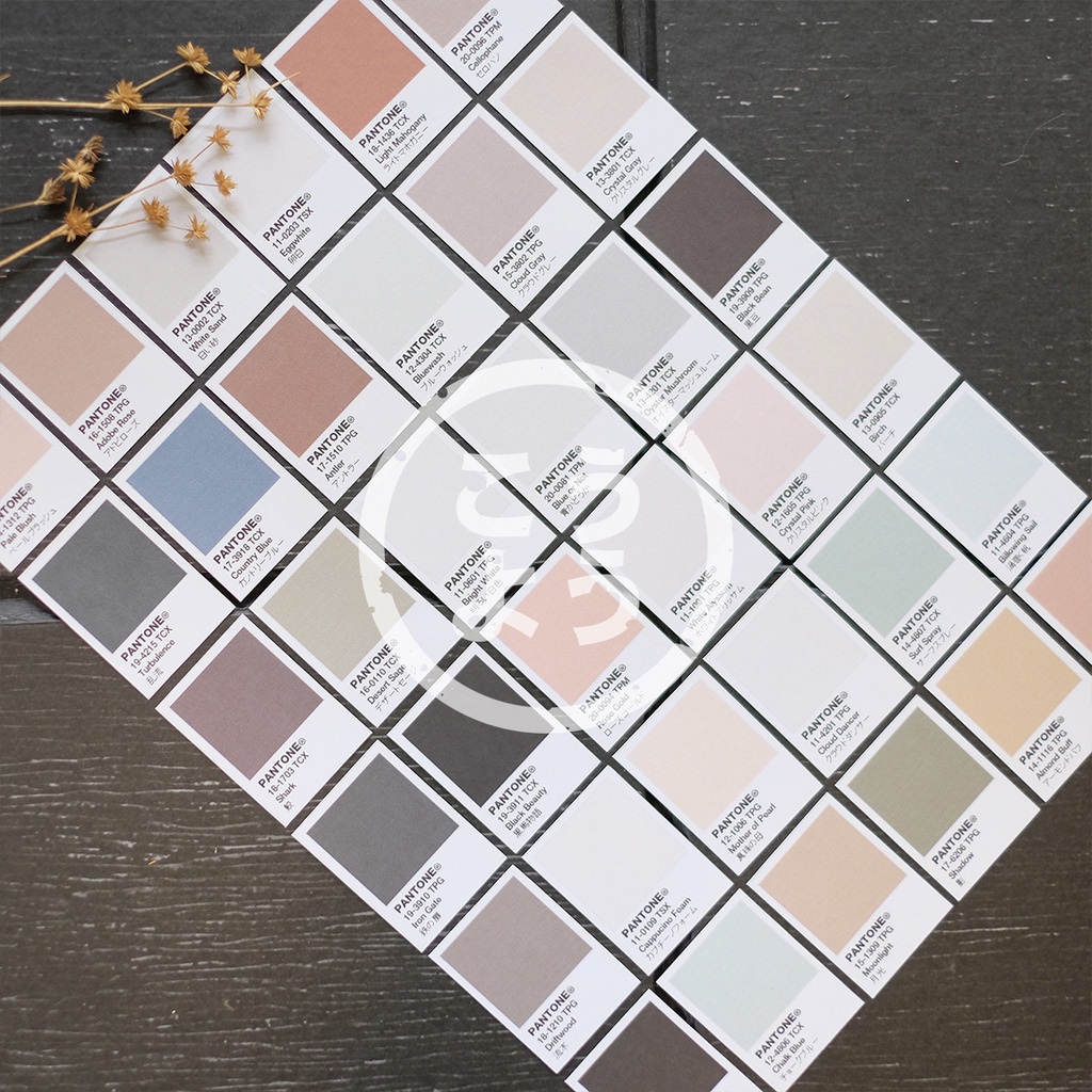 

36 pcs Stiker HVS Pantone untuk Jurnal / Scrapbook / Freebies (Pack F1)