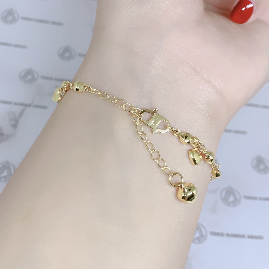 Xuping Gold Gelang Tangan Bangkok Motif Paku Cantik Perhiasan Wanita *34