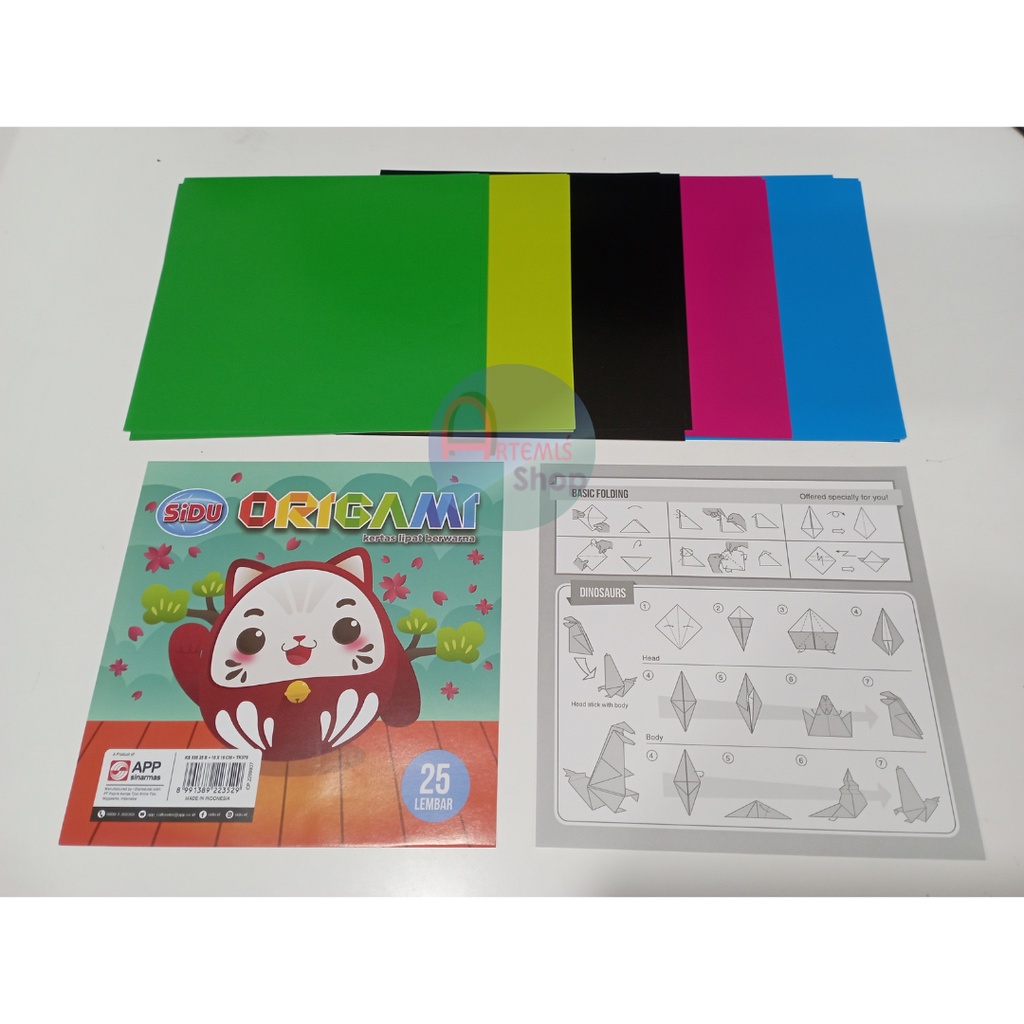 

Kertas Lipat / Origami 16 × 16 SiDU 25 B Isi 25 Lembar