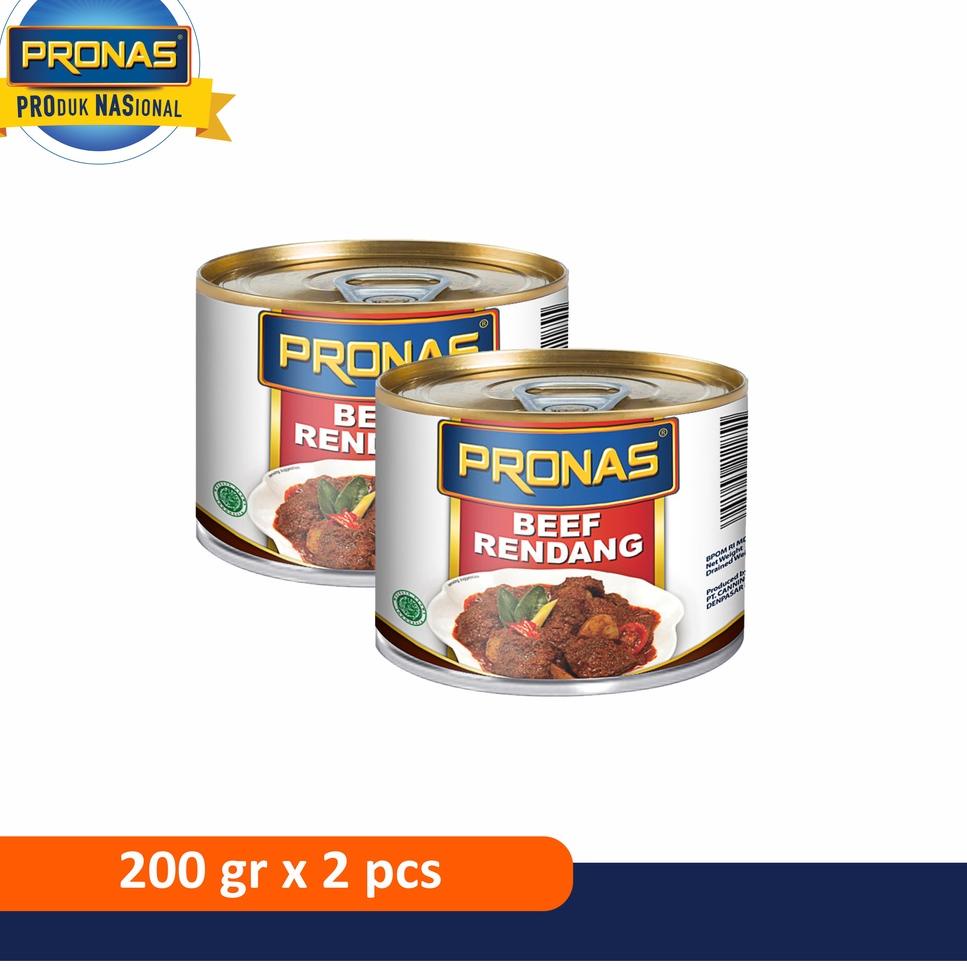 

☼ PRONAS Rendang Daging Sapi 200 g dengan kemasan EOE bundling 2 pcs ◊