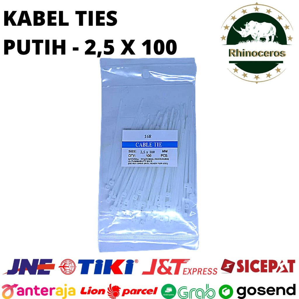 Kabel Ties Putih Kabel Tis Kabel Pengikat Putih