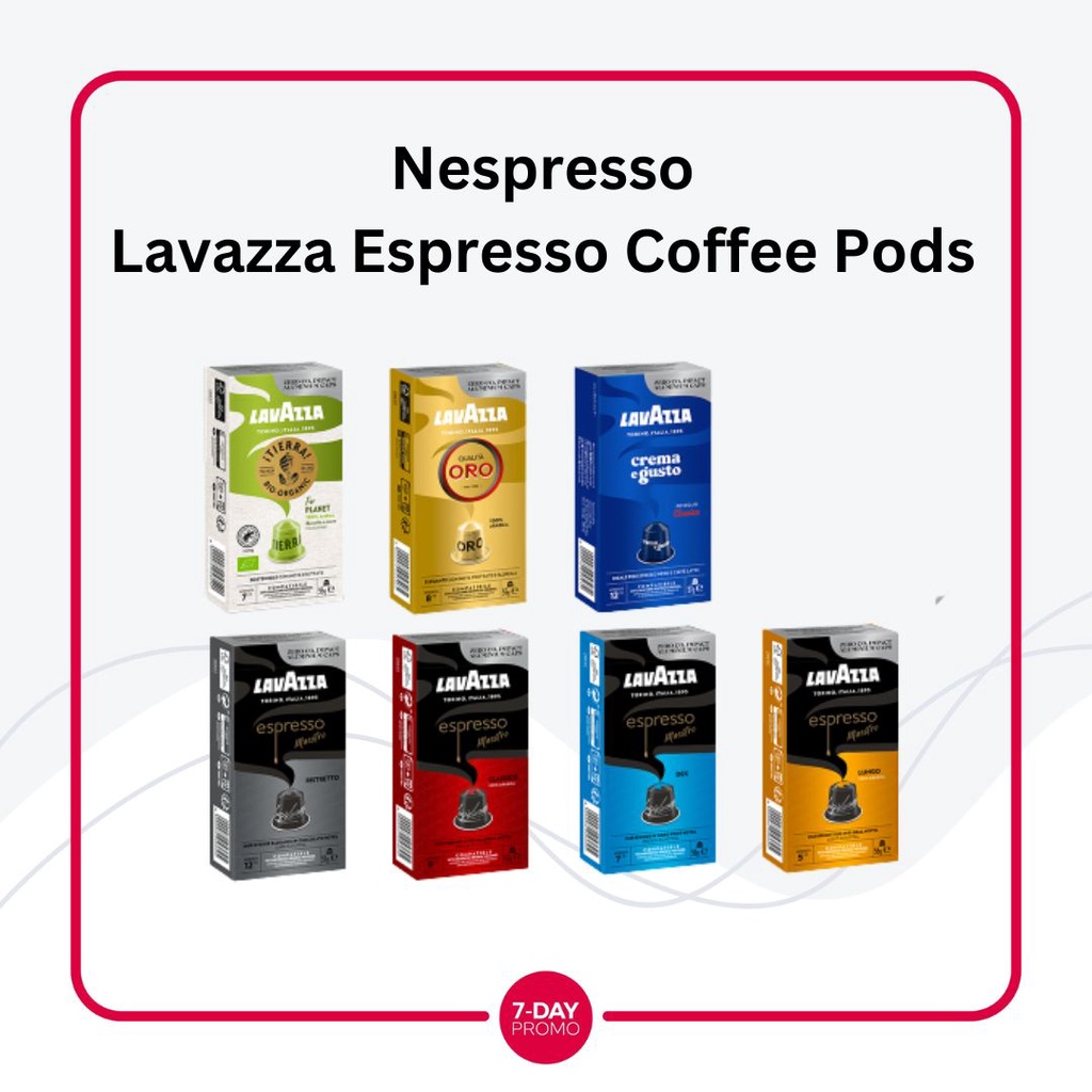 Lavazza Espresso Nespresso Compatible Coffee Capsules Kopi 10 Kapsul