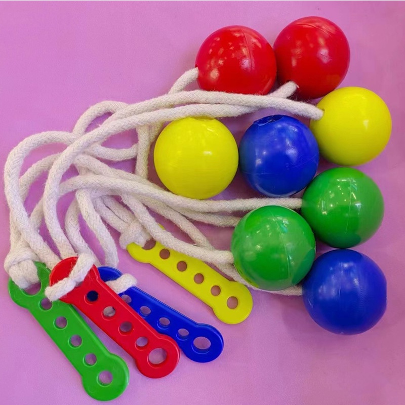 Fidget Clack Balls Click Clackers Glow in the dark Bead Bola Antistress Noise Maker Novelty Mainan Hadiah Untuk Anak Anak