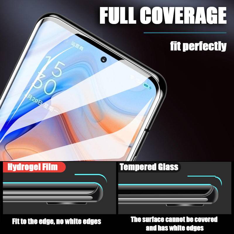 4pcs Hydrogel film Untuk OPPO Reno5 Lite 5Z premium smartphone Pelindung Layar film cover Untuk OPPO Reno 5 Lite Reno5Z