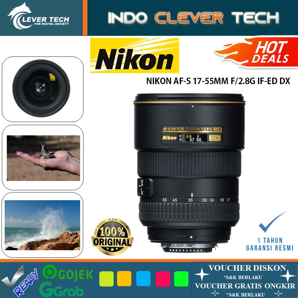 Lensa Nikon AF-S DX Zoom-NIKKOR 17-55mm f/2.8G IF-ED Lens - GARANSI RESMI