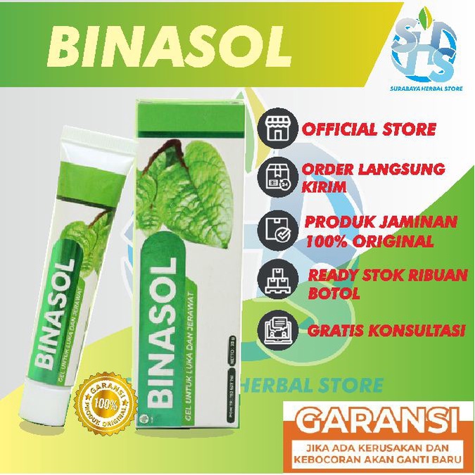 Binasol, Binasol Original, Binasol official, Binasol Asli, Binasol gel Untuk Luka Diabet, Binasol Ge