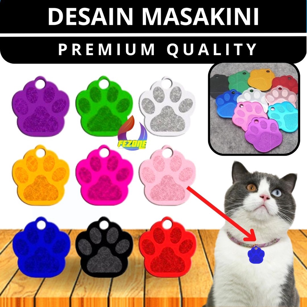 Liontin Tapak Kaki Kucing Cat Paw Pendant Bandul Liontin Jewelry Aksesoris FEZONE