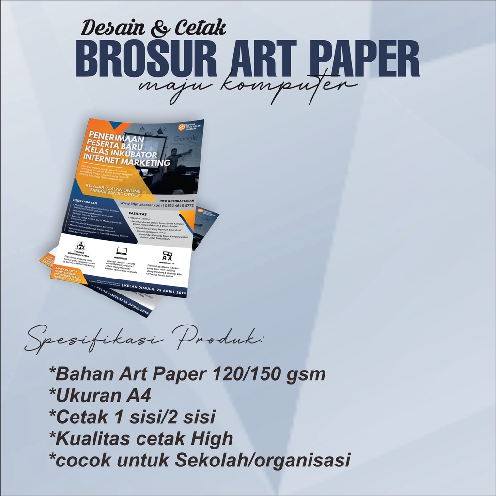 

Cetak Brosur Murah ( A5 ) - Bisa Cetak Eceran
