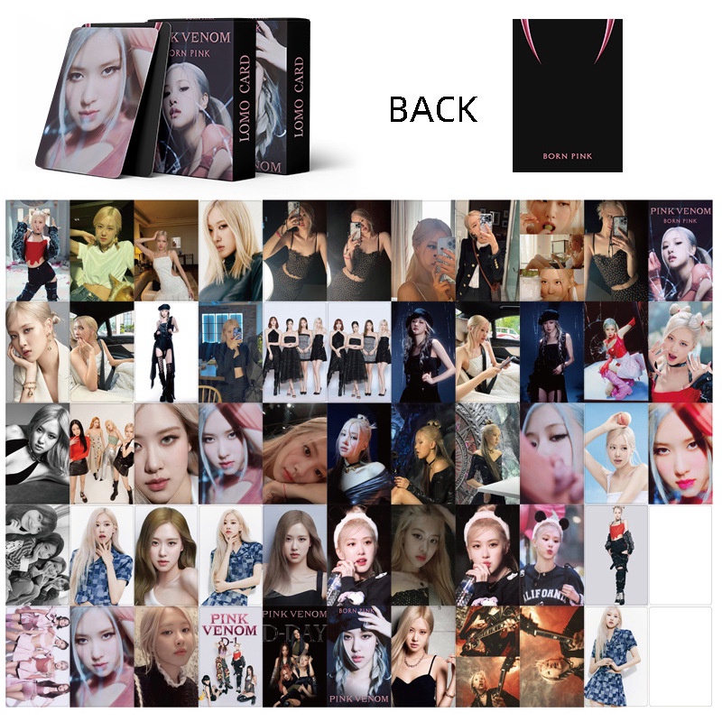 53pcs/set KPOP Blackpink BORN PINK Album ROSÉ JISOO LISA JENNIE Photocards Koleksi Kartu Lomo Blackpink