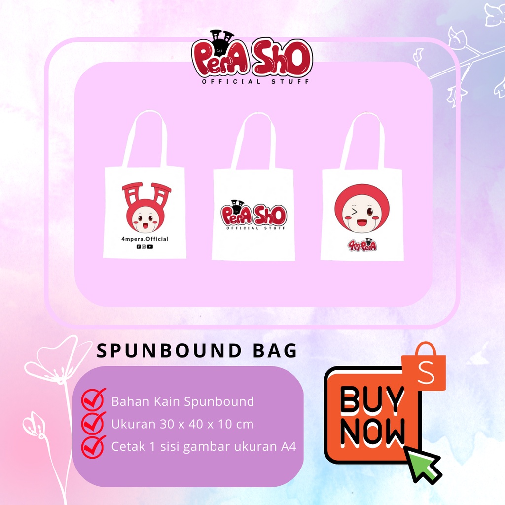 

Goodie Bag / Spunbond / Tas Belanja 4M-Pera & Pera-Sho