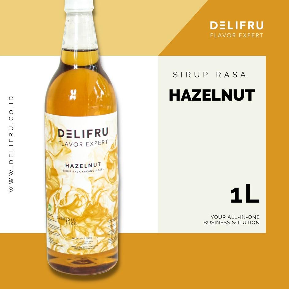 

► Hazelnut Syrup Delifru 1 Liter - Sirup Hazelnut Premium ☊